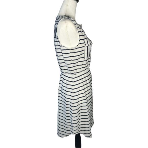 Monteau White Blue Dress in Size Medium - Picture 3 of 4